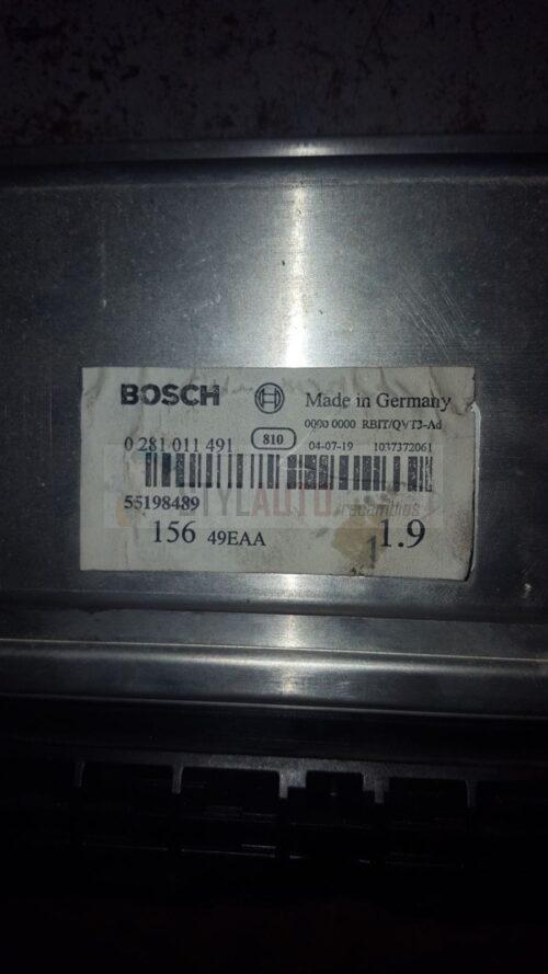 CENTRALITA DE MOTOR ALFA ROMEO 156 1.9 JTD, BOSCH 0 281 011 491, 0281011491, 55198489, 156 49EAA
