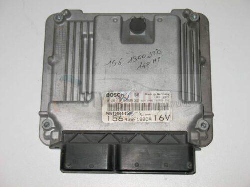 centralita de motor Alfa Romeo 156 1.9JTD 55188112 0281010986