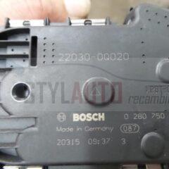 CUERPO DE MARIPOSA TOYOTA YARIS AYGO BOSCH 0 280 750 481, 0280750481, 22030-0Q020, 220300Q020