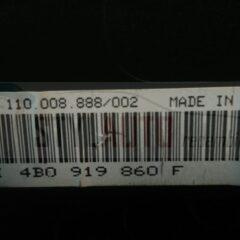 Cuadro de instrumentos Audi A6 C5 4B0919860F 4B0 919 860 F VDO 110008888002 110.008.888/002