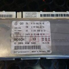 CENTRALITA ABS ESP+PML MERCEDES CLS BOSCH 0265109541, 0 265 109 541, A2115406445, A 211 540 64 45, A2115454832, A 211 545 48 32