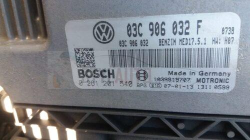 centralita de motor vw touran 1.4 tsi 03c906032f 0261201540