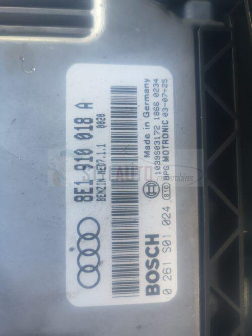 CENTRALITA DE MOTOR AUDI A4 2.0 TFSI BOSCH 0 261 S01 024, 0261S01024, 8E1 910 018 A, 8E1910018A, 8E1910018D, MED7.1.1