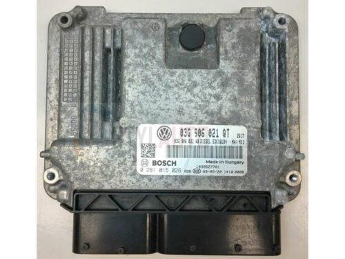 centralita de motor Skoda Superb 2.0 TDI, 0281015026, 0 281 015 026, 03G906021QT, 03G 906 021 QT, EDC16U3