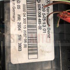 sam caja de fusibles mercedes benz clk w209 ref 209 545 13 01 2095451301 5dk 008 485 02 5dk00848502 hw3803 sw390