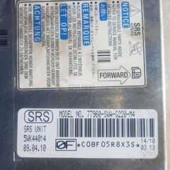centralita de airbags honda crv 77960-swa-g220-m4 5wk44014