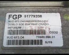 Centralita de motor Fiat Doblo FGP 51779338 7160008601 MJD6F3D4