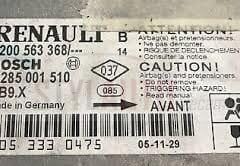 centralita de airbags renault clio 3 0285001510 8200528764B