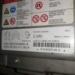bateria peugeot 3008 hibrido 9802300880 - 9802300880a - 9805241180a