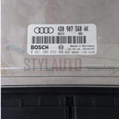 centralita de motor Audi A8 4.2 , 0261206632, 0 261 206 632, 4D0907560AK, 4D0 907 560 AK, ME7.1.