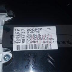 cuadro de relojes peugoet 3008 hibrido 9806268580