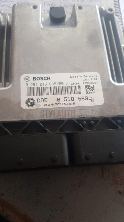 CENTRALITA DE MOTOR BMW F20 BOSCH 0 281 018 635, 0281018635, DDE 8 518 569, DDE8518569, 8518569