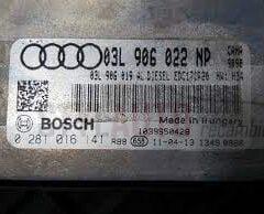 CENTRALITA DE MOTOR AUDI A4 A5 2.0 TDI BOSCH 0 281 016 141, 0281016141, 03L 906 022 NP, 03L906022NP, 03L906019AL