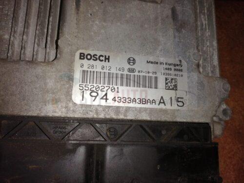 CENTRALITA DE MOTOR FIAT CROMA 1.9 JTDM BOSCH 0 281 012 149, 0281012149, 55202701