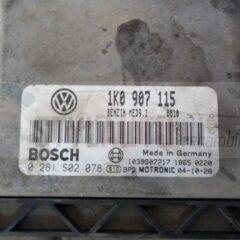 CENTRALITA DE MOTOR VOLKSWAGEN GOLF 2.0 TFSI BOSCH 0 261 S02 078, 0261S02078, 1K0 907 115, 1K0907115, MED9.1