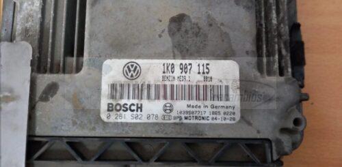 CENTRALITA DE MOTOR VOLKSWAGEN GOLF 2.0 TFSI BOSCH 0 261 S02 078, 0261S02078, 1K0 907 115, 1K0907115, MED9.1