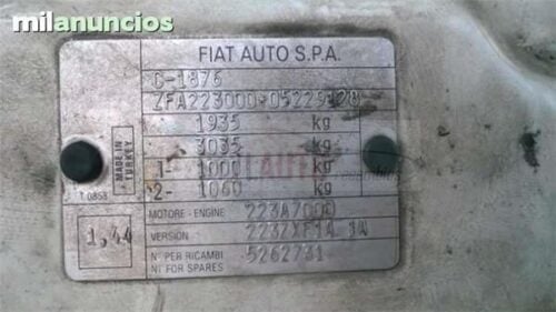 MOTOR FIAT DOBLO 1.9 JTD 105CV 223A7000 - Imagen 2