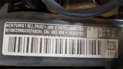 MOTOR VW PASSAT 2.0 TDI CRL C R L
