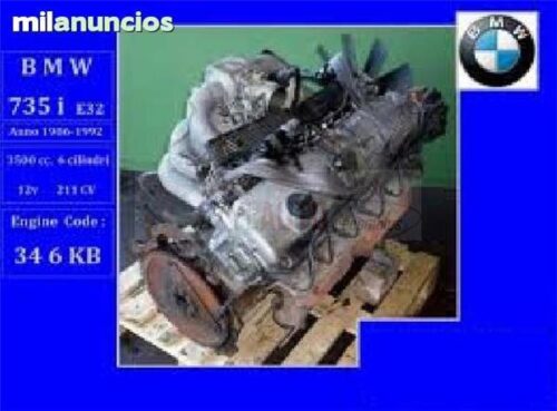 MOTOR BMW 535I TIPO 346KB 34 6K B