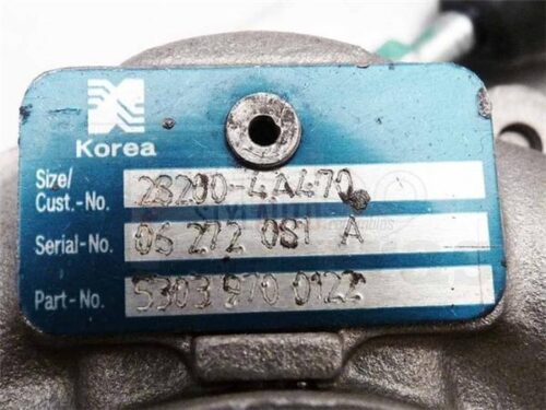 TURBO KIA SORENTO 2.5 CRDI 53039700122