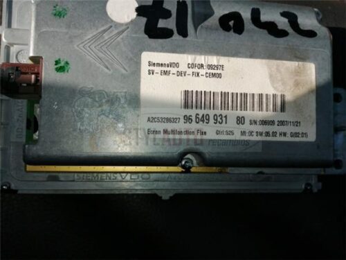 pantalla navegacion peugeot 9664993180