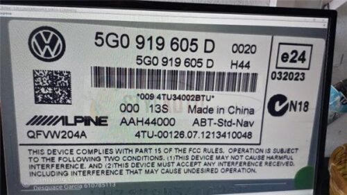 pantalla navegacion vw golf 7 5g0919605d - Imagen 2