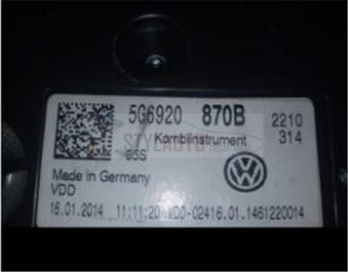 cuadro relojes vw golf 7 tsi 5g0920870b