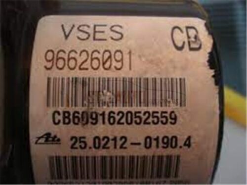 ABS ATE CHEVROLET CAPTIVA 96626091 / 25.0212-0190.4 / 25 0212 0190 4 / 25021201904 / 25.0926-4529.3 / 25 0926 4529 3 / 25092645293 / 250613-3045.3