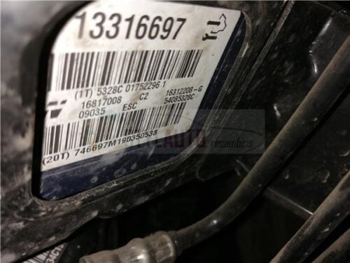 bomba abs opel insignia 13316697