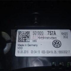 cuadro relojes vw golf 7 gtd 5g1920757a