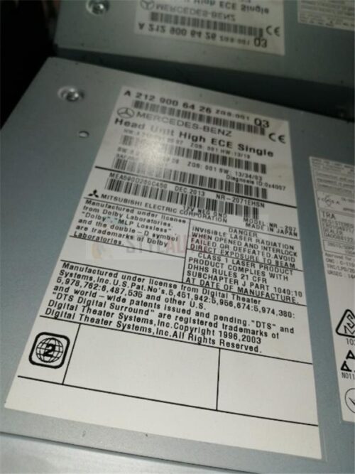 radio cd mercedes w212 a2129006426 - Imagen 2