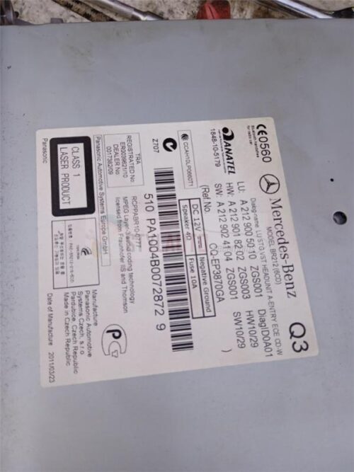 radio cd mercedes clase e a2129005010