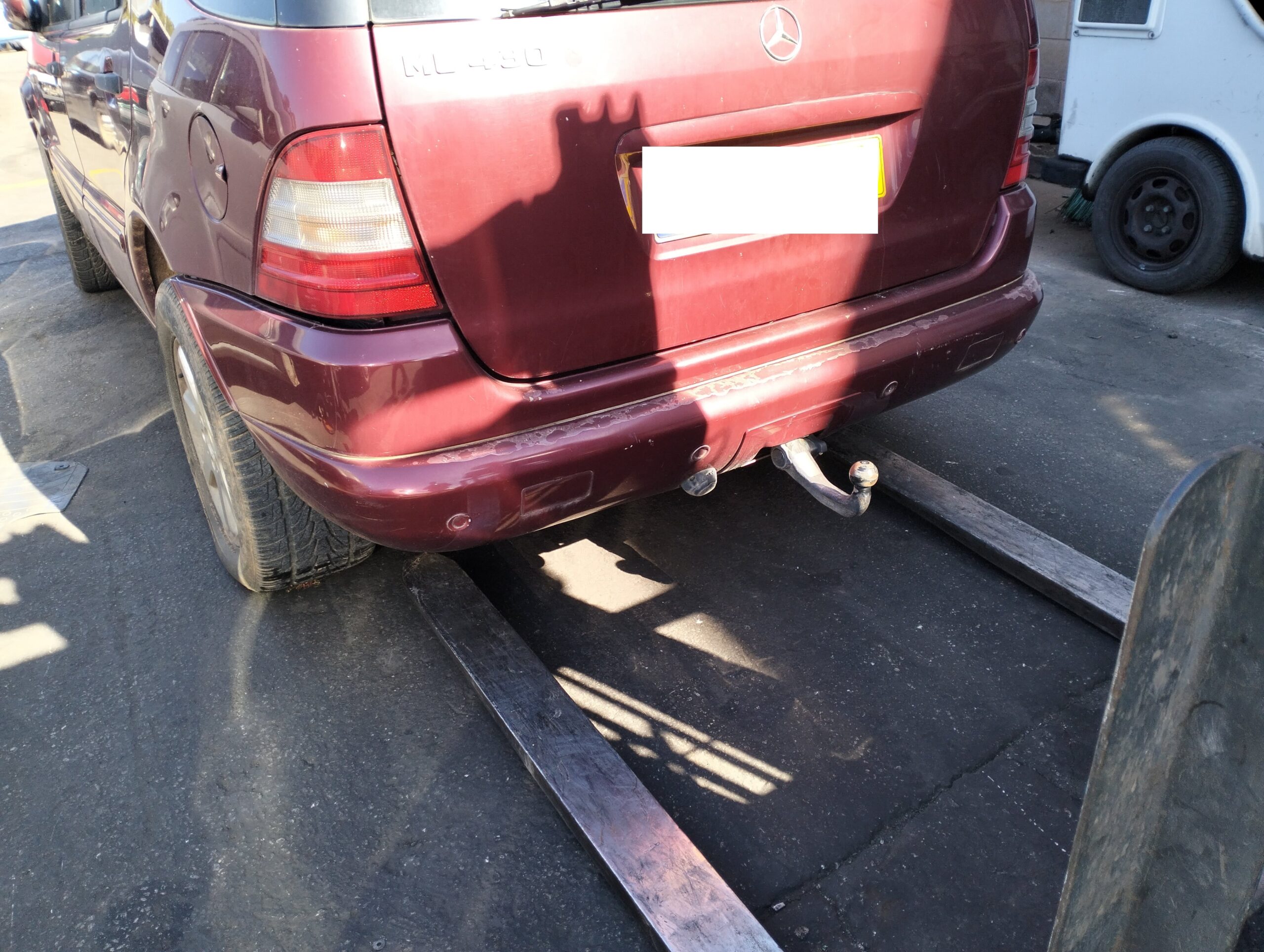 paragolpes trasero mercedes ml 270 w163