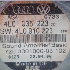 JND1008 Audi Q7 4L Amplificador de sonido 4L0910223