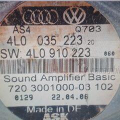JND1008 Audi Q7 4L Amplificador de sonido 4L0910223