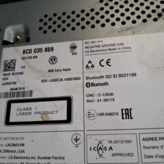 SISTEMA AUDIO / RADIO CD con referencia 6C0035869 ; VOLKSWAGEN POLO