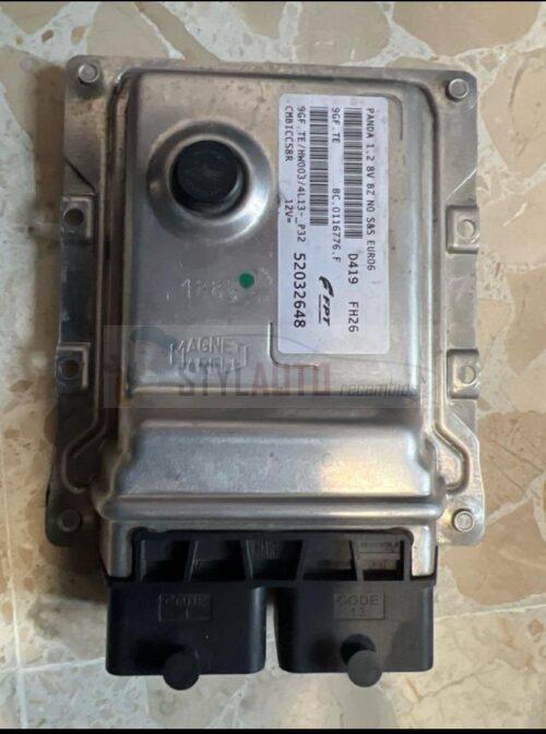 Centralita (ECU) de motor, Fiat Panda 1.2 8V, 9GF.TE, 52032648, BC.0116776.F. Magneti Marelli.