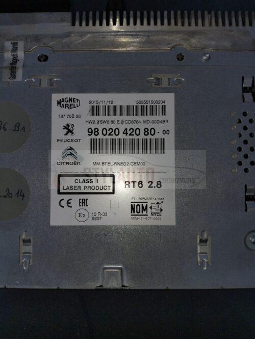 reproductor navegacion citroen ds5 9802042080