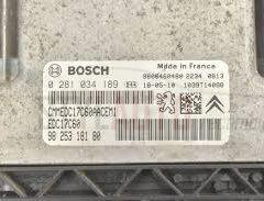 centralita motor uce para citroen berlingo 1.5 blue-hdi fap 9825318180 0281034189 bosch 4694813