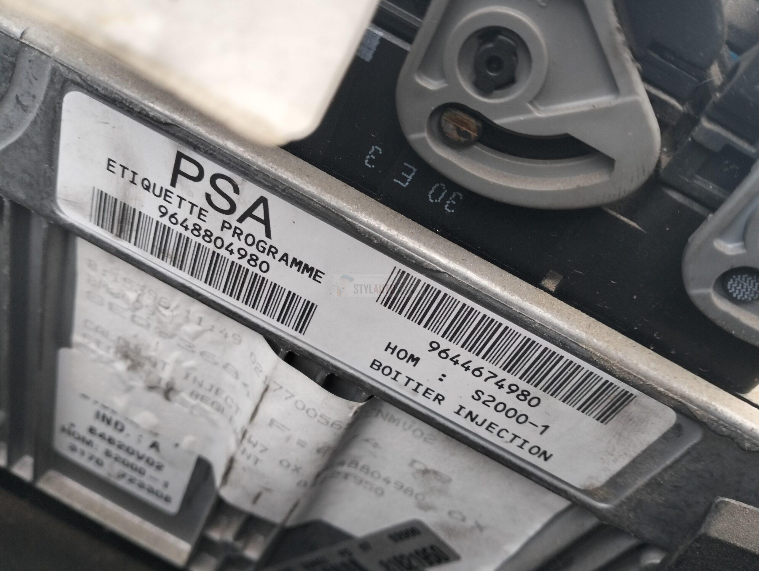 Centralita del motor Peugeot 9644674980 9648804980 S2000-1 HOMS20001