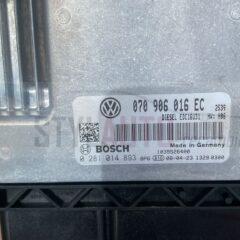 CENTRALITA DE MOTOR VW VOLKSWAGEN T5 2.5 TDI 070906016EC, 070 906 016 EC, BOSCH 0281014893, 0 281 014 893, DIESEL EDC16U31 3758 1039S31927