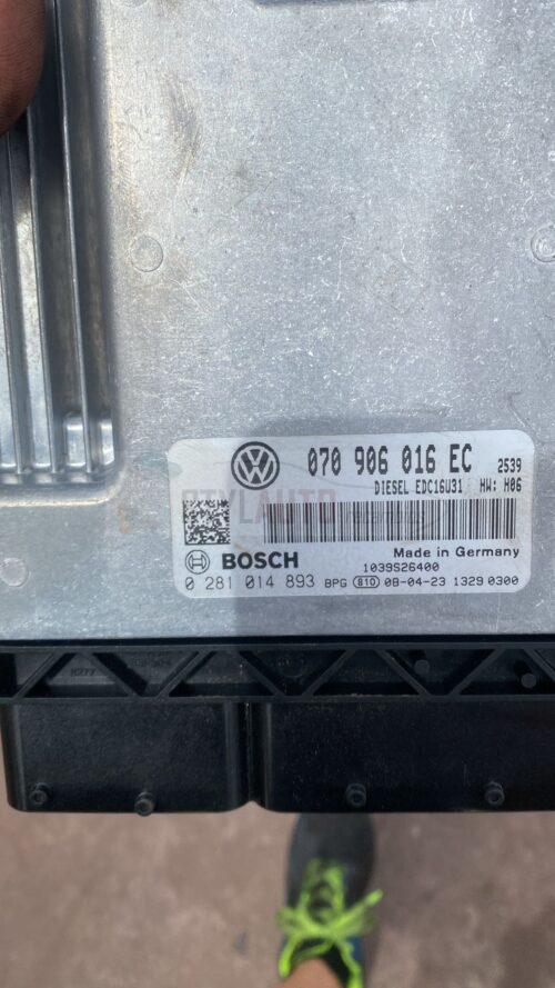 CENTRALITA DE MOTOR VW VOLKSWAGEN T5 2.5 TDI 070906016EC, 070 906 016 EC, BOSCH 0281014893, 0 281 014 893, DIESEL EDC16U31 3758 1039S31927