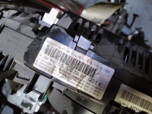 cuadro de relojes Mercedes-Benz C-Klasse AMG (W204) Sedán 6.2 C-63 AMG V8 32V (M156.985(Euro 5)) Tablero De Instrumentos (OEM A2049005508)