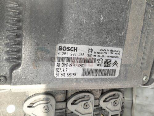 Centralita de Motor ECU Peugeot 407 3.0 V6 9655878780, 96 558 787, 0261208266, 0 261 208 266, 261 208 266, 1039S06480