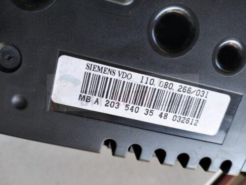 cuadro instrumentos para mercedes-benz clase c (w203) berlina 1.8 cat referencia OEM IAM A2035403548 110080266031