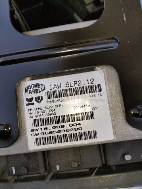 centralita motor uce para citroen c4 berlina lx referencia OEM IAM 9665936280 IAW6LP212 16988004 MAGNETI MARELLI