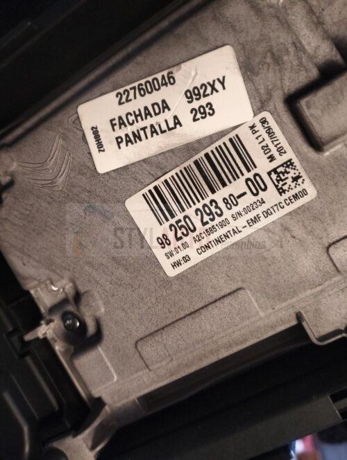 pantalla multifuncion para citroën c4 picasso 1.6 blue-hdi fap referencia OEM IAM 9825029380