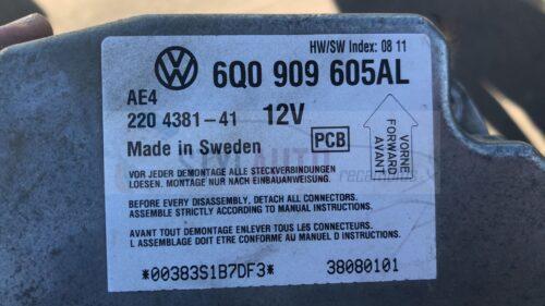 Centralita airbag 6Q0909605AL 220438141 07060101 compatible con la marca Volkswagen modelo New beetle (9C1/1C1)