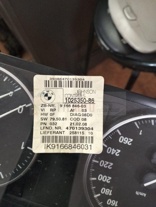 1025350-86 cuadro de instrumentos para BMW 3 TOURING (E91) 318 D