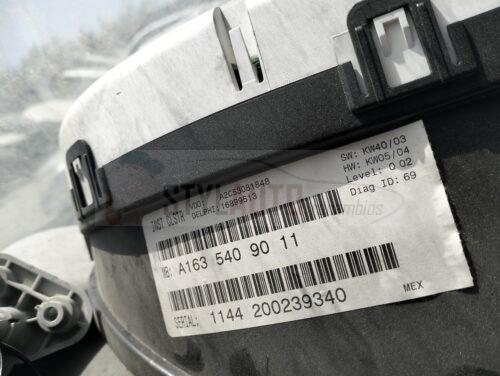 cuadro instrumentos para mercedes-benz clase m (w163) ml 270 cdi (163.113) referencia OEM IAM A1635409011 A2C53081848 16899513